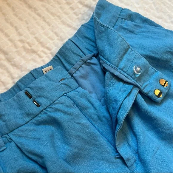 A New Day-Linen Pants- Light Blue- 10 - Picture 4 of 10